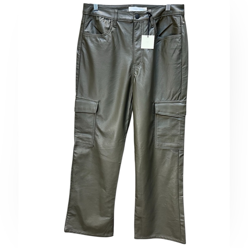NWT Tgla Vegan Leather Cargo Pant